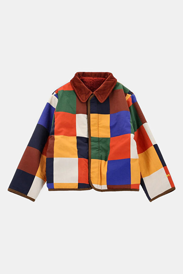 Multicolored Button-Up Jacket