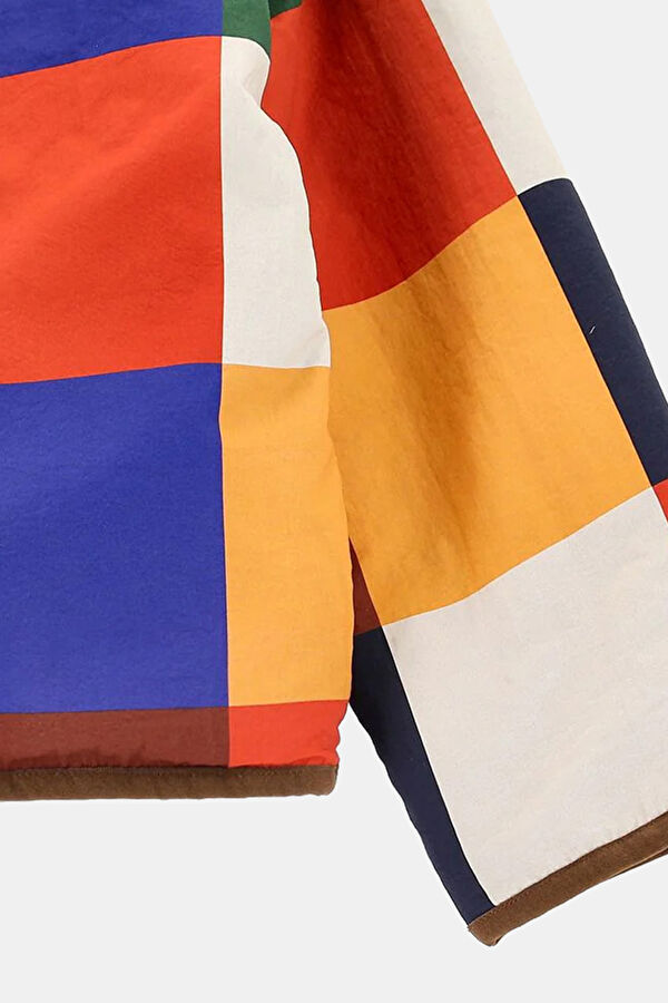 Multicolored Button-Up Jacket 2