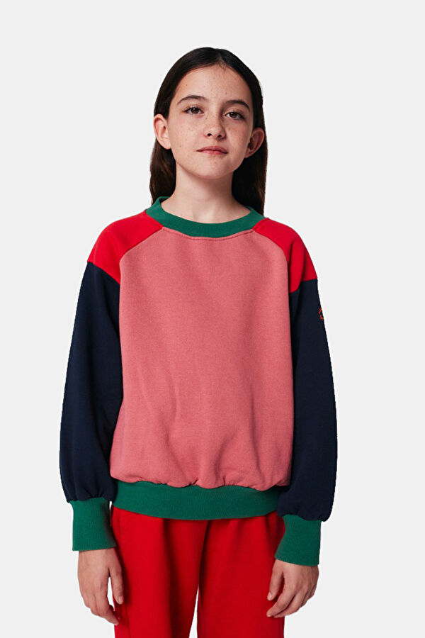 Multicolored Relax Fit Crew Neck Sweatshirt 2