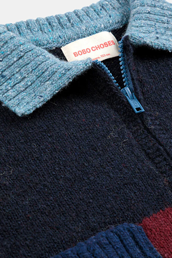 Multicolor Design Filled Cardigan 4