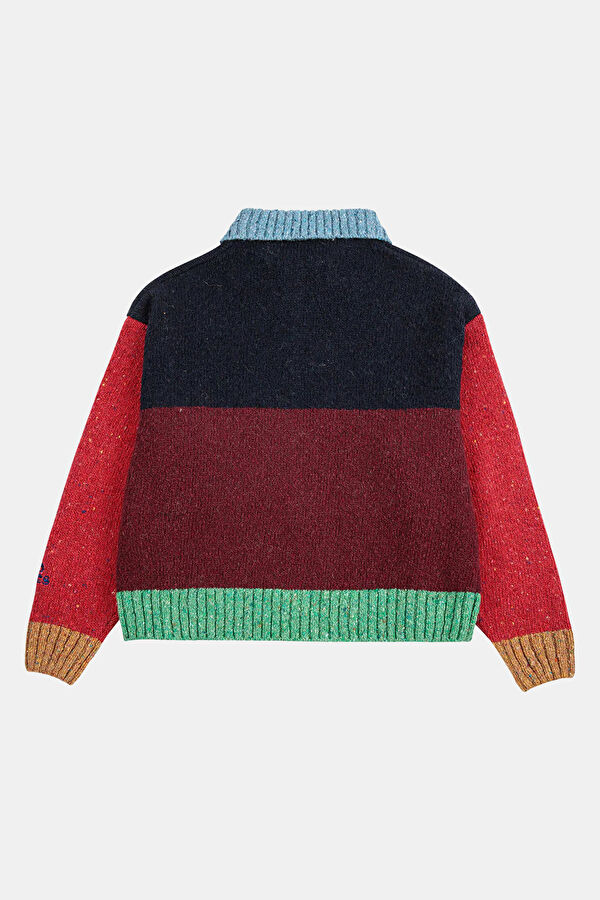 Multicolor Design Filled Cardigan 6