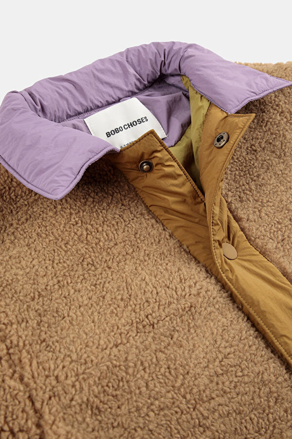 Brown Buttoned Kids Jacket 3