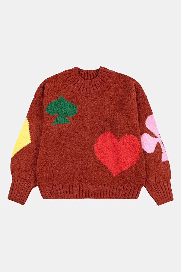 Red Embroidered Tricot Jersey