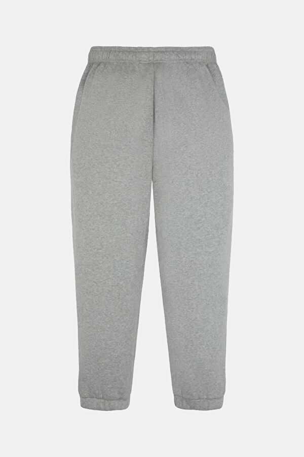 Gray Melange Slim Fit Kids Sports Pants 2