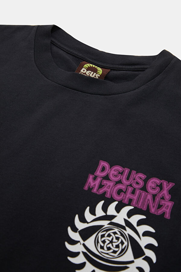 Relax Fit Anthracite Crew Neck Printed Men's T-Shirt 6