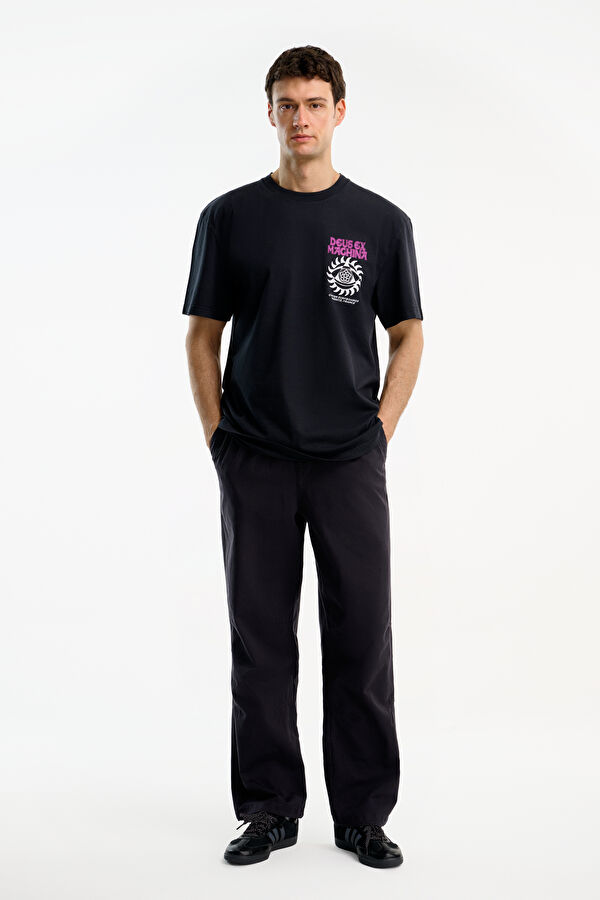 Relax Fit Anthracite Crew Neck Printed Men's T-Shirt 3