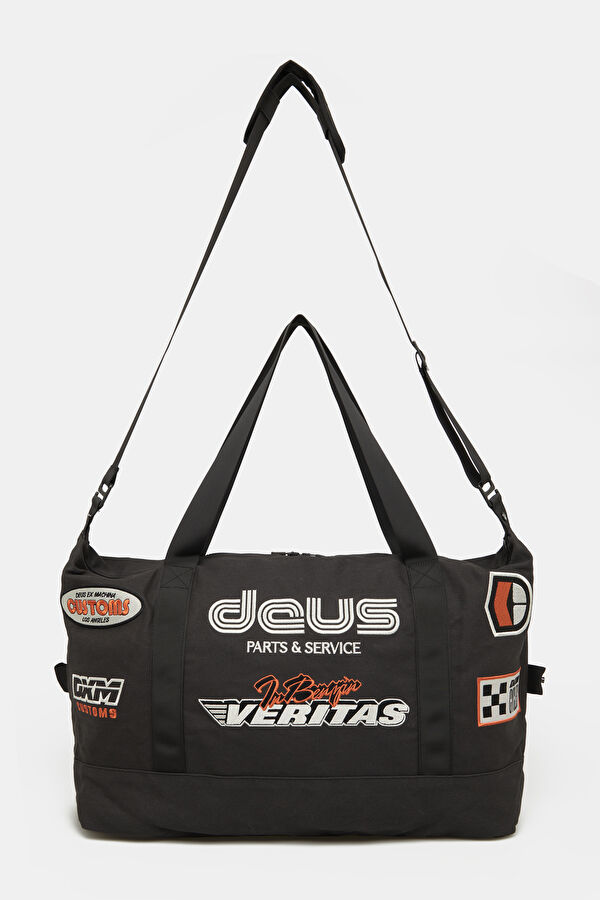 Team Racing Tote Siyah Nakışlı Liyosel Pamuk Çanta 2