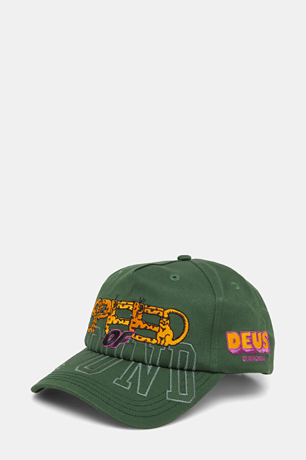 Dark Green Embroidered Hat