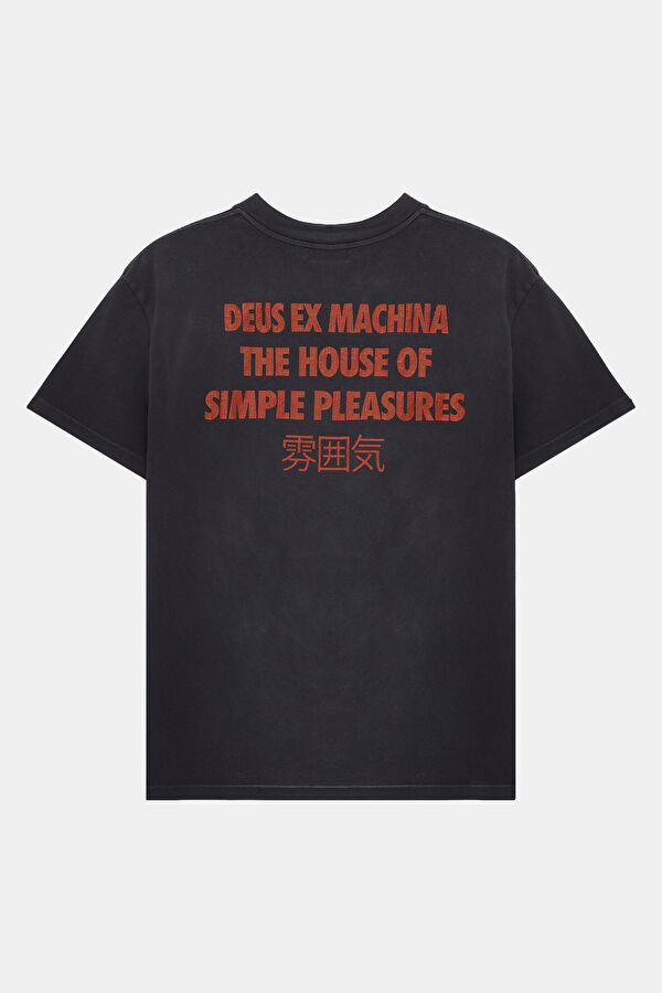 Relax Fit Anthracite Crew Neck Printed T-Shirt 2
