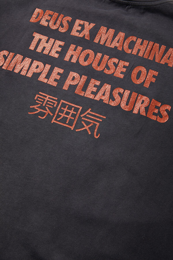 Relax Fit Anthracite Crew Neck Printed T-Shirt 6