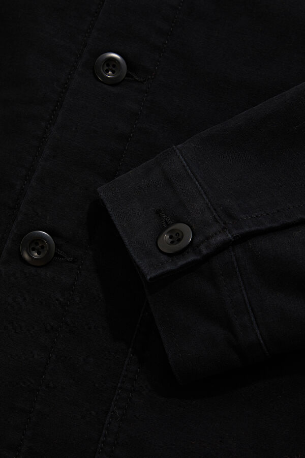 Black Zip-Up Men's Jacket 5