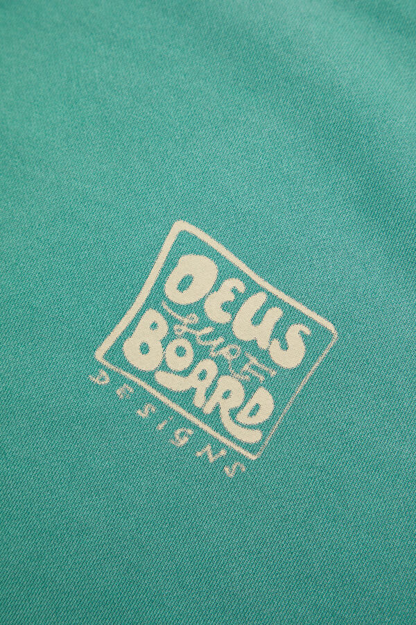 Relax Kalıp Su Yeşili Bisiklet Yaka Erkek Sweatshirt 4