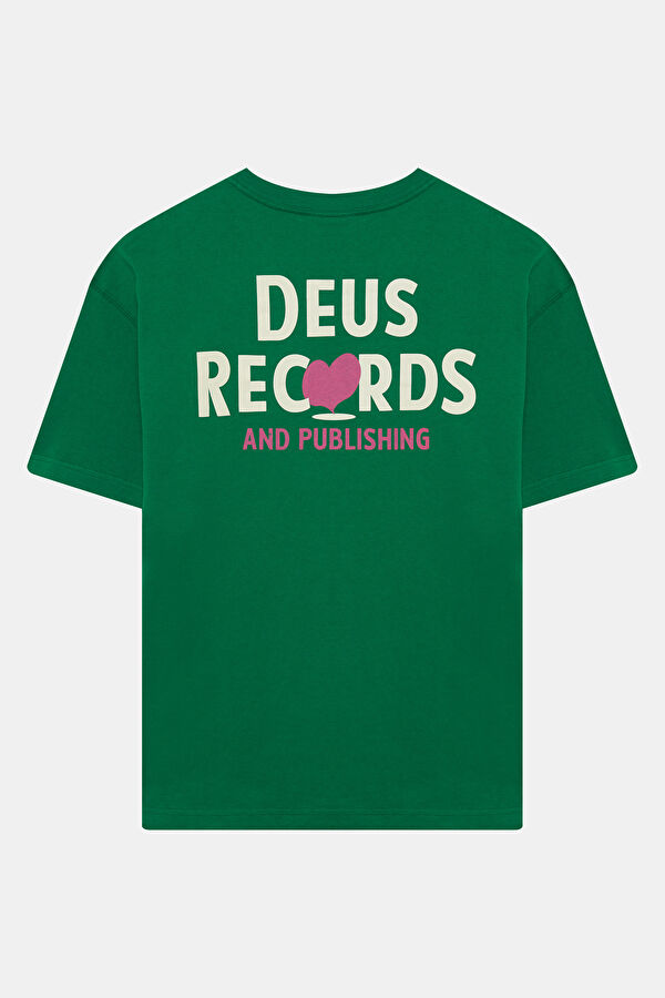 Relax Fit Green Crew Neck Printed Men's T-Shirt 2