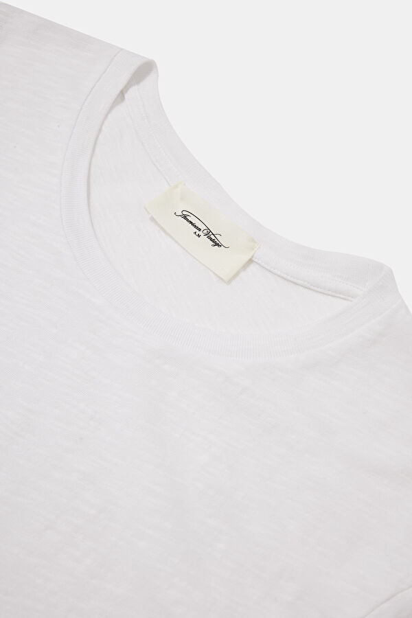 Relax Fit White Crew Neck T-Shirt 3
