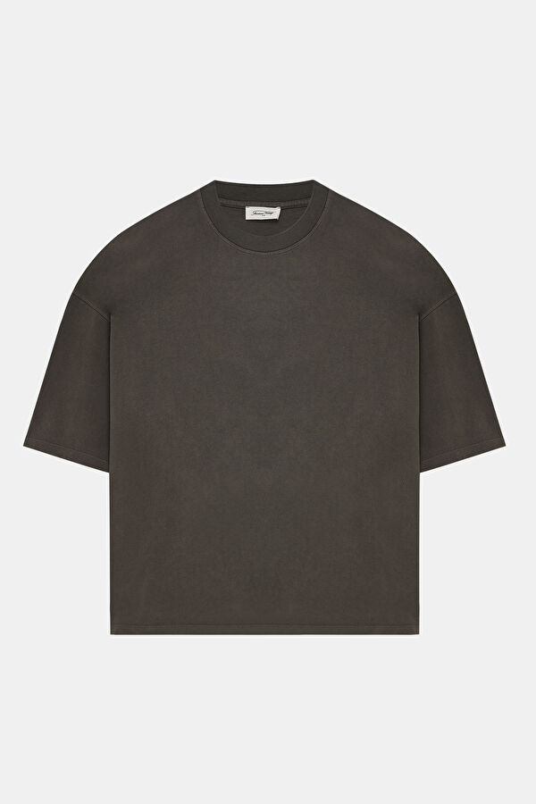 Relax Fit Brown Crew Neck T-Shirt