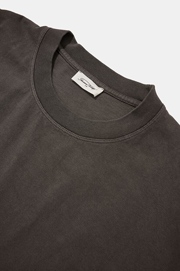 Relax Fit Brown Crew Neck T-Shirt 3