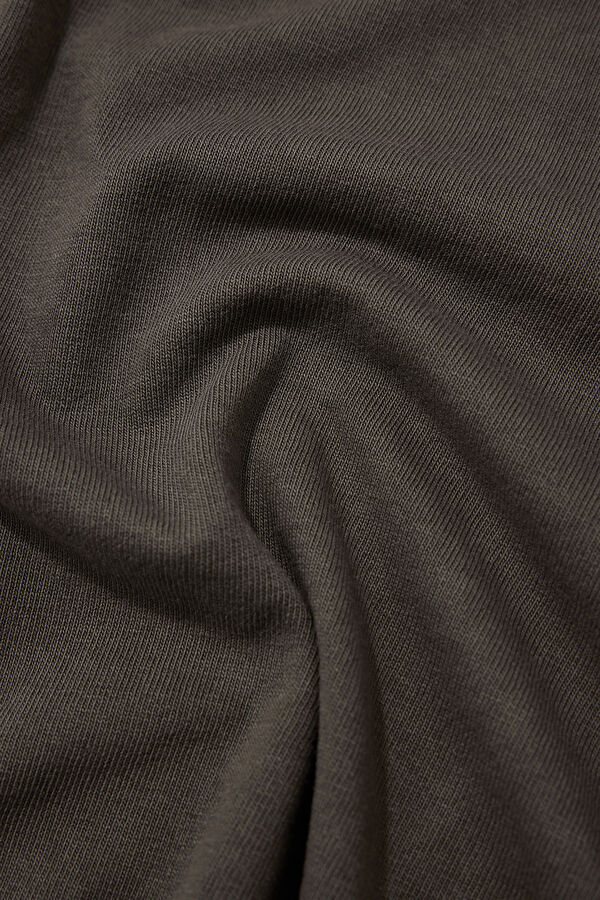 Relax Fit Brown Crew Neck T-Shirt 4