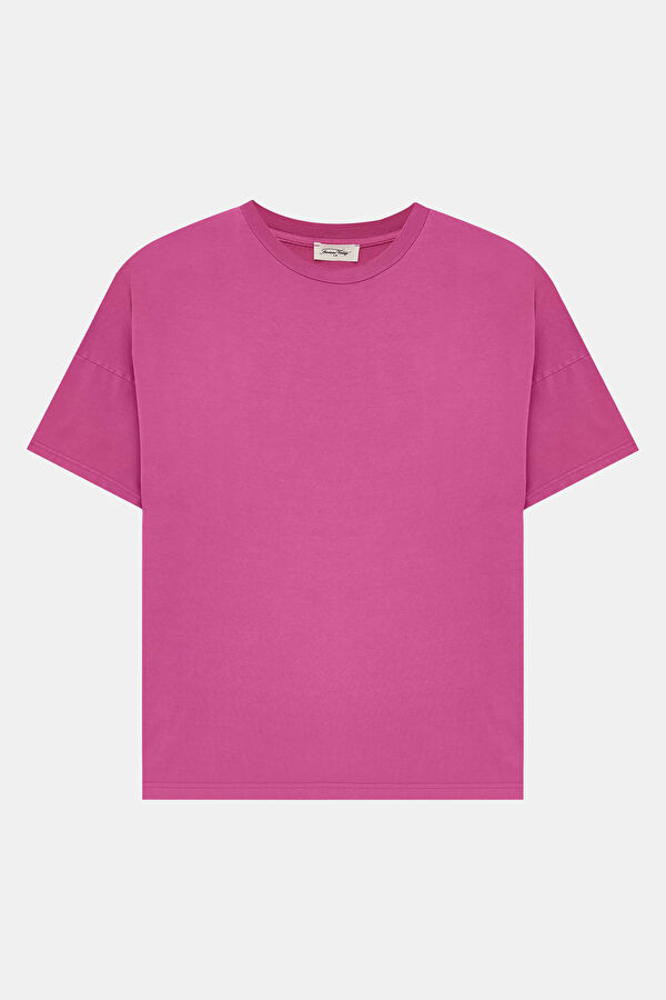 Relax Fit Pink Crew Neck T-Shirt
