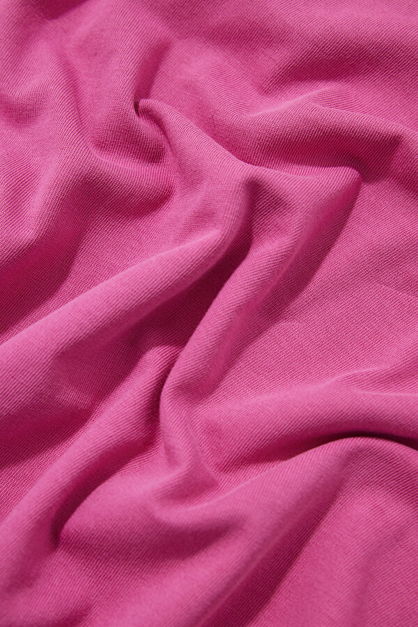 Relax Fit Pink Crew Neck T-Shirt 4