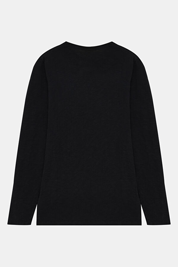 Relax Fit Black Crew Neck T-Shirt 2
