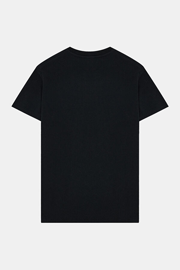 Relax Fit Black Crew Neck T-Shirt 2
