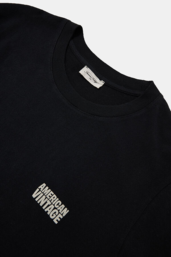 Relax Fit Black Crew Neck T-Shirt 3