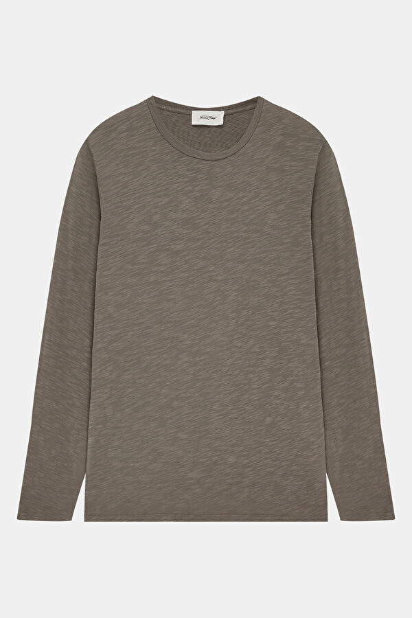 Relax Fit Beige Crew Neck T-Shirt