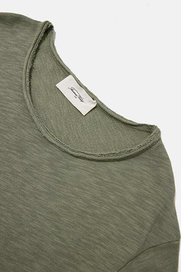 Relax Fit Green Crew Neck T-Shirt 3