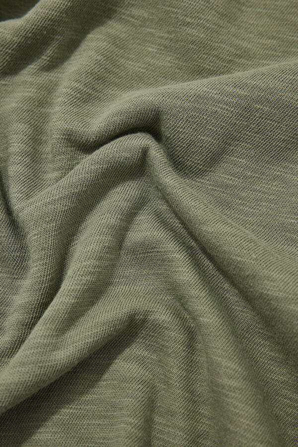 Relax Fit Green Crew Neck T-Shirt 4