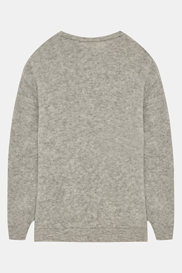 Vitow Grey Alpaca Wool Men's Sweater 2