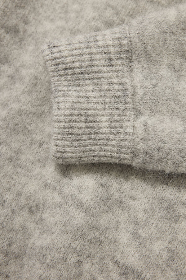 Vitow Grey Alpaca Wool Men's Sweater 4