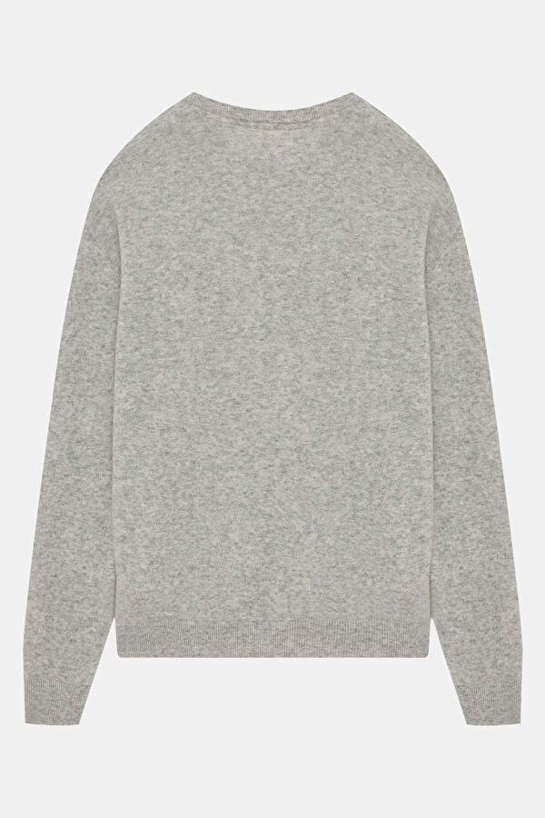 Grey Wool Men's Sweater 2
