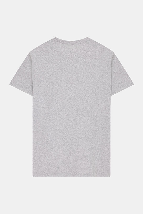 Relax Fit Gray Crew Neck T-Shirt 2