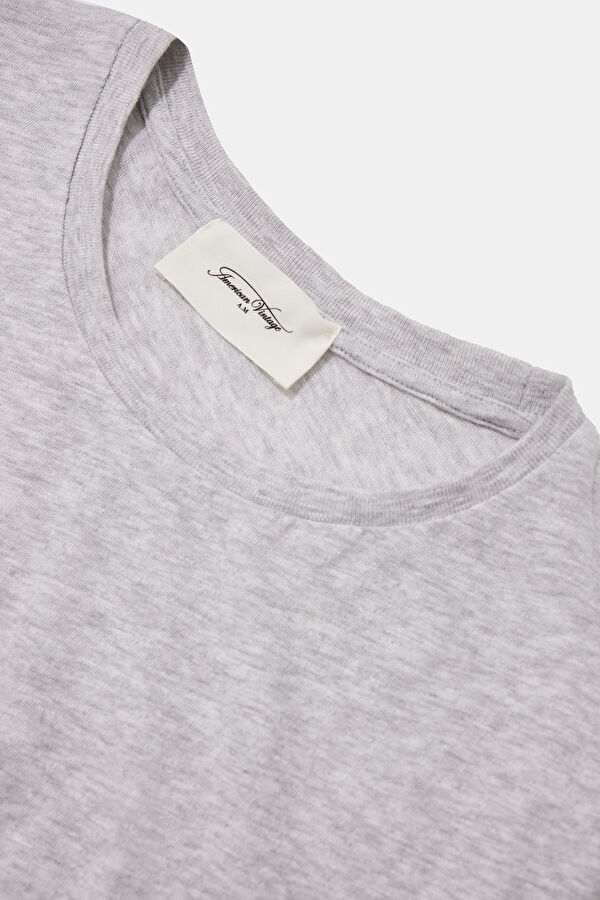 Relax Fit Gray Crew Neck T-Shirt 3