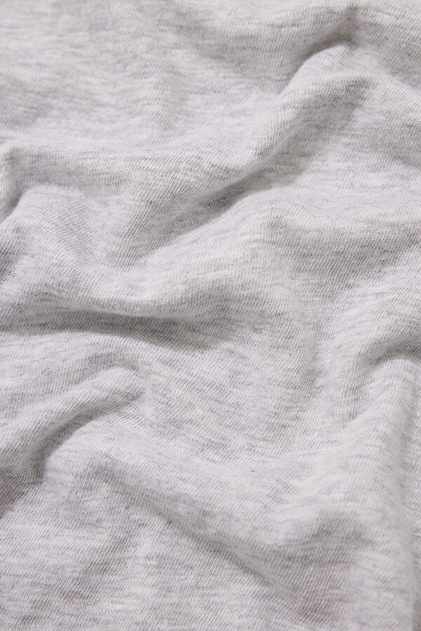 Relax Fit Gray Crew Neck T-Shirt 4