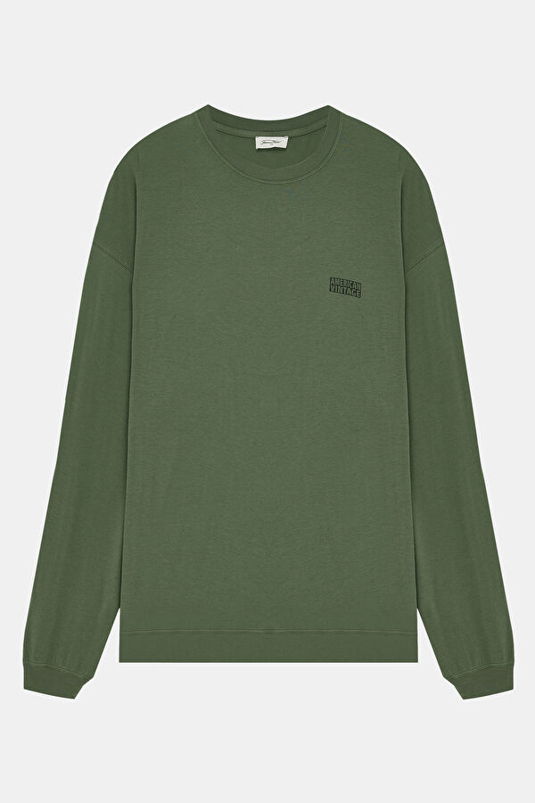 Relax Fit Khaki Crew Neck T-Shirt