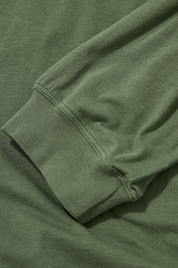 Relax Fit Khaki Crew Neck T-Shirt 4