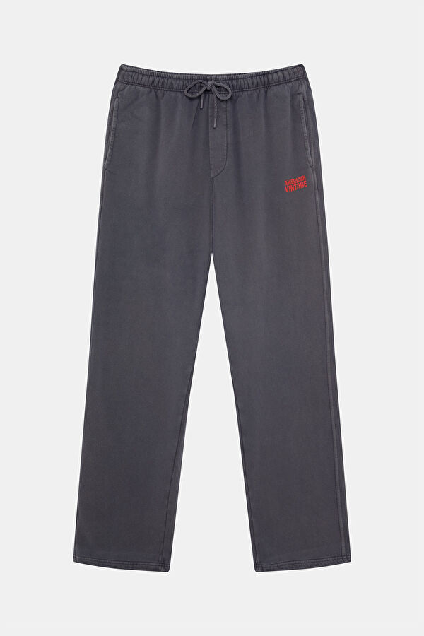 Grey Wide Leg Sport Men's Trousers