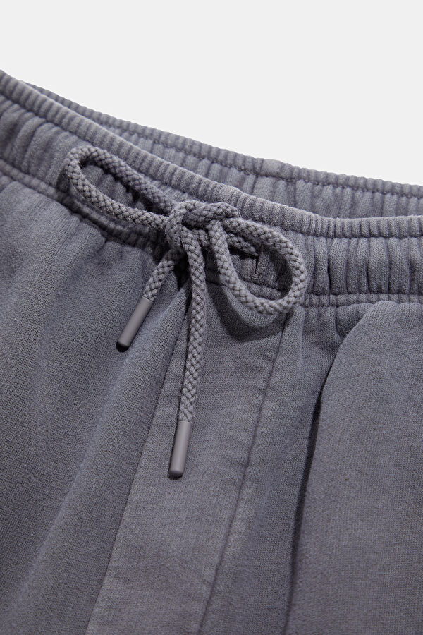 Grey Wide Leg Sport Men's Trousers 3