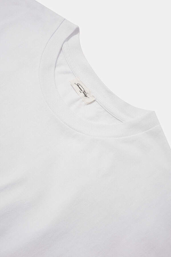 Relax Fit White Crew Neck T-Shirt 3