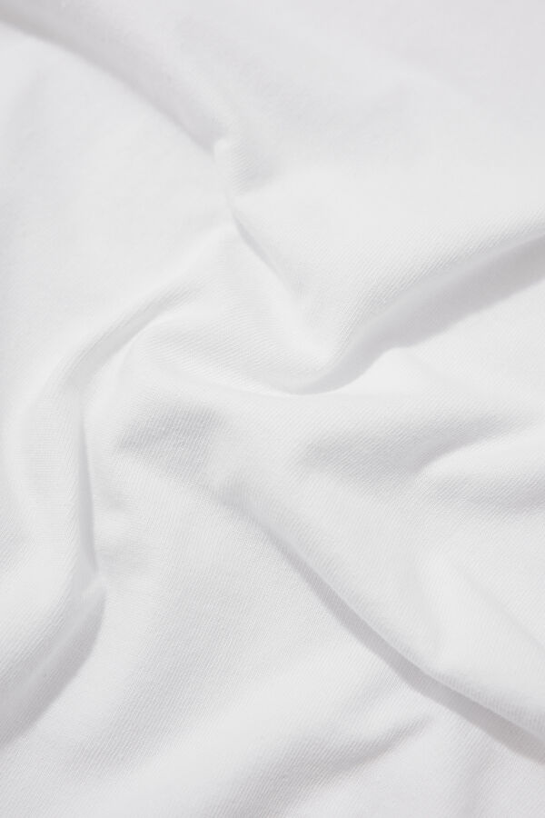 Relax Fit White Crew Neck T-Shirt 4