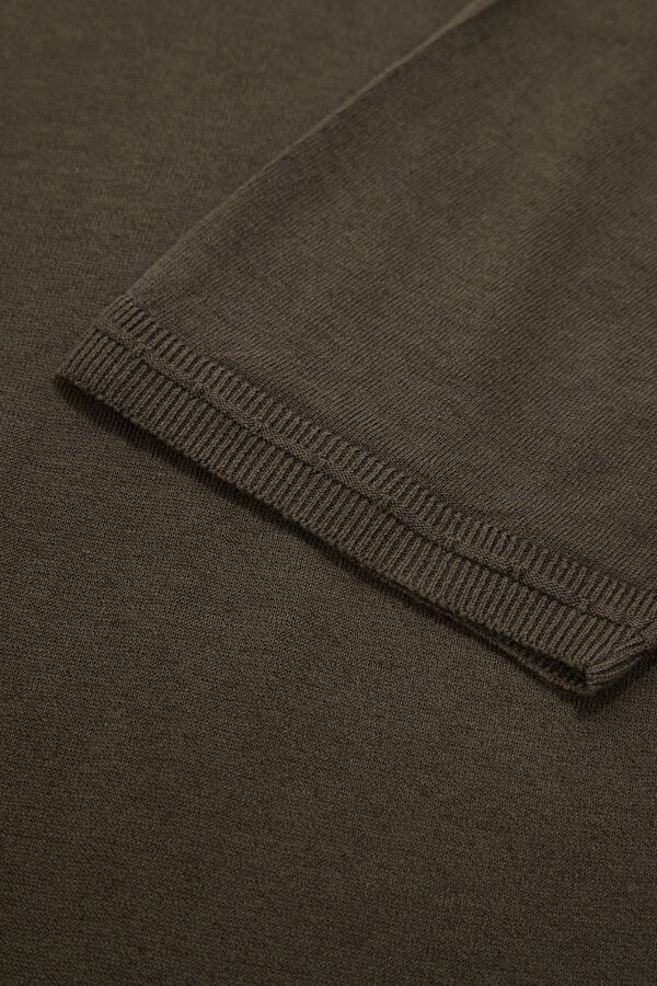 Brown Crew Neck Men's T-Shirt 4