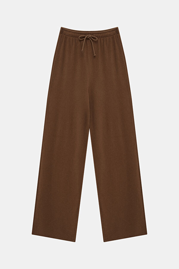 Brown Loose Fit Women's Pants