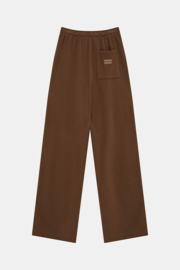Brown Loose Fit Women's Pants 2