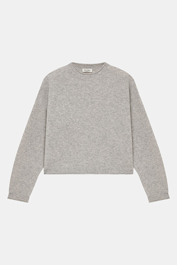 Grey Wool Women's Sweater