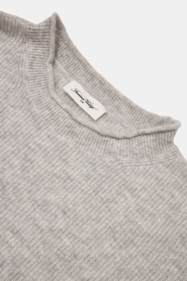 Grey Wool Women's Sweater 3