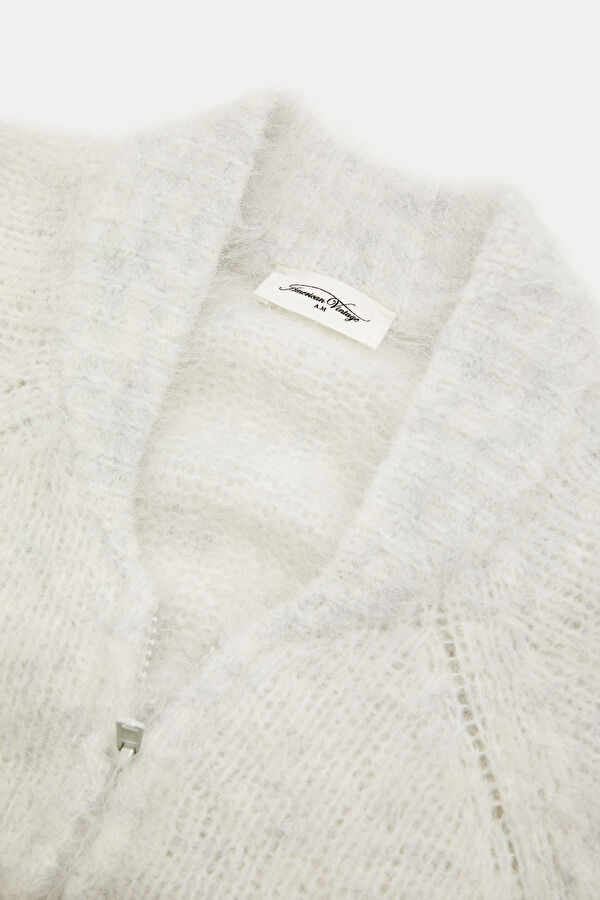 Ecru Alpaca Wool Women's Cardigan 3
