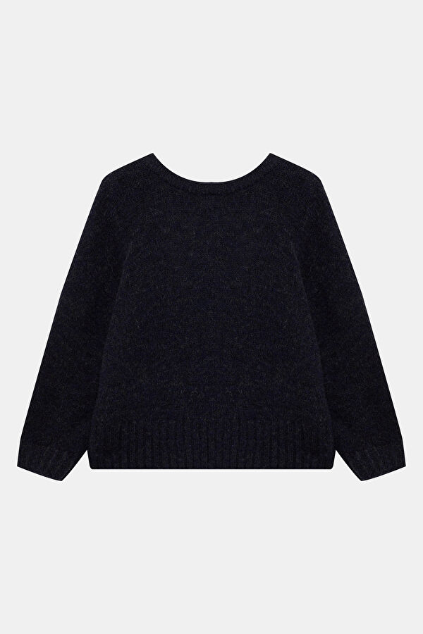 Navy Blue Women's Sweater 2