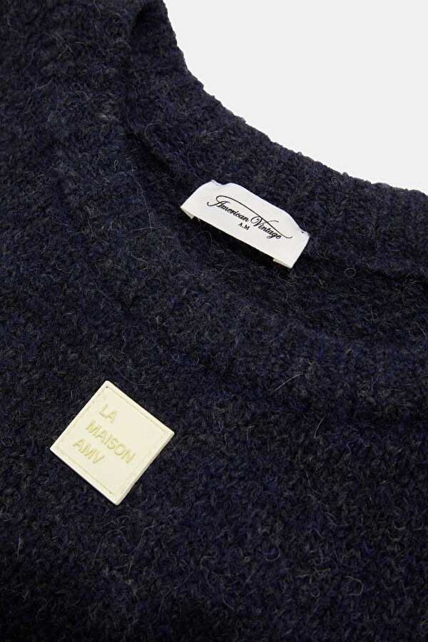 Navy Blue Women's Sweater 3