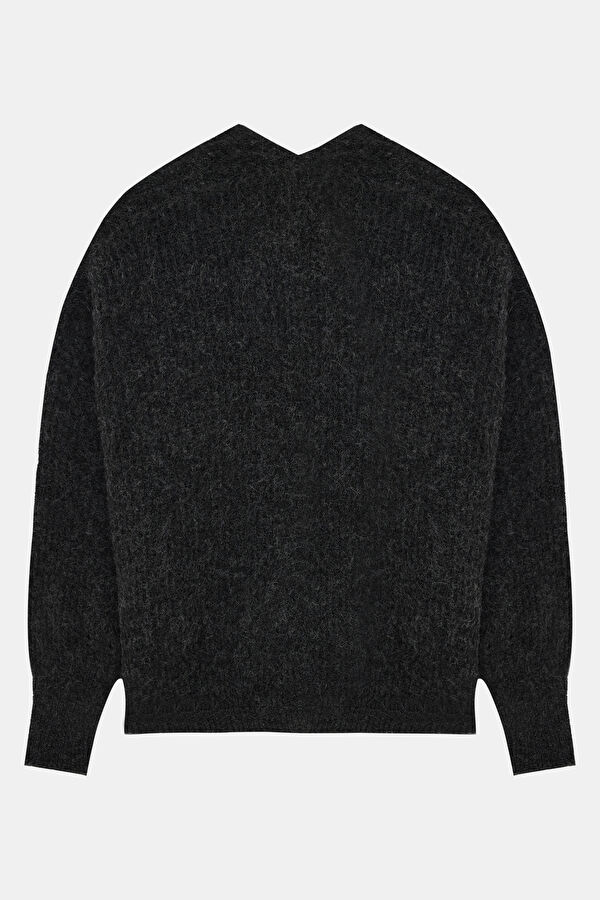 Dark Gray Women's Cardigan 2